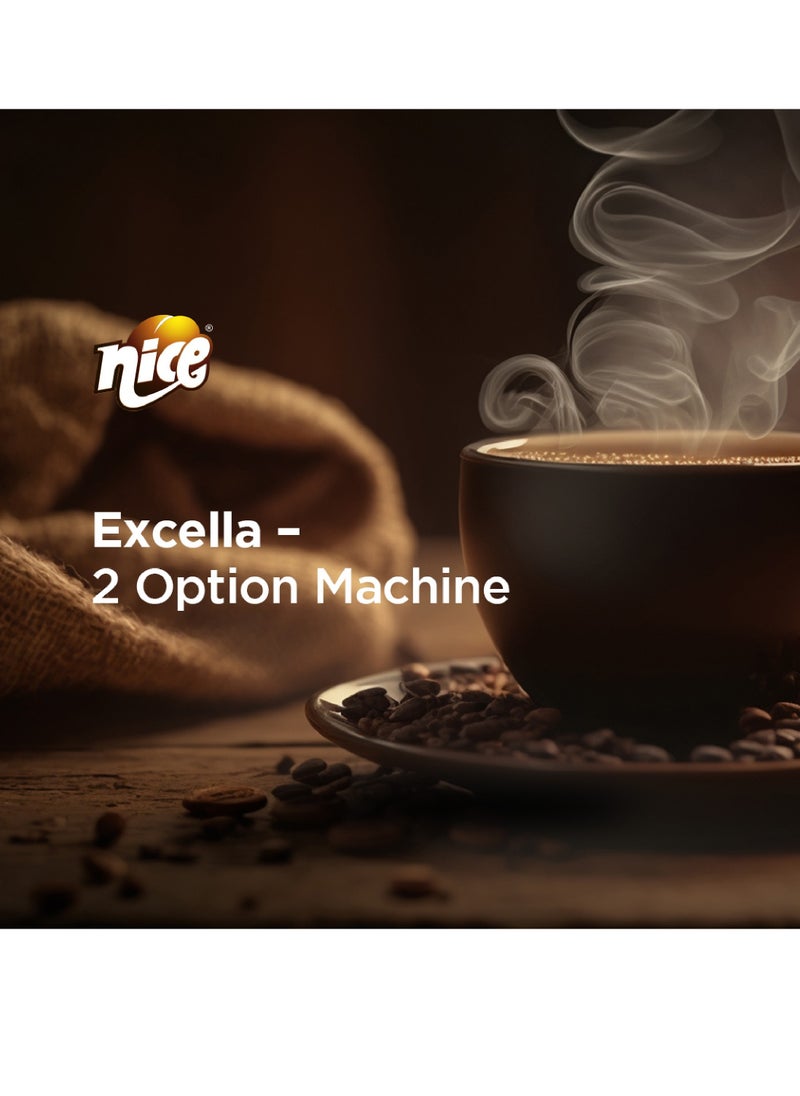 NICE - Nice Excella Coffee Maker- 2 Lane, Fully Automatic Tea & Coffee Vending Machine- Dispense Half or Full Cup- Coffee Machine Suitable For Small Office, Clinics, Education Sectors 2650 Watts - Image 1