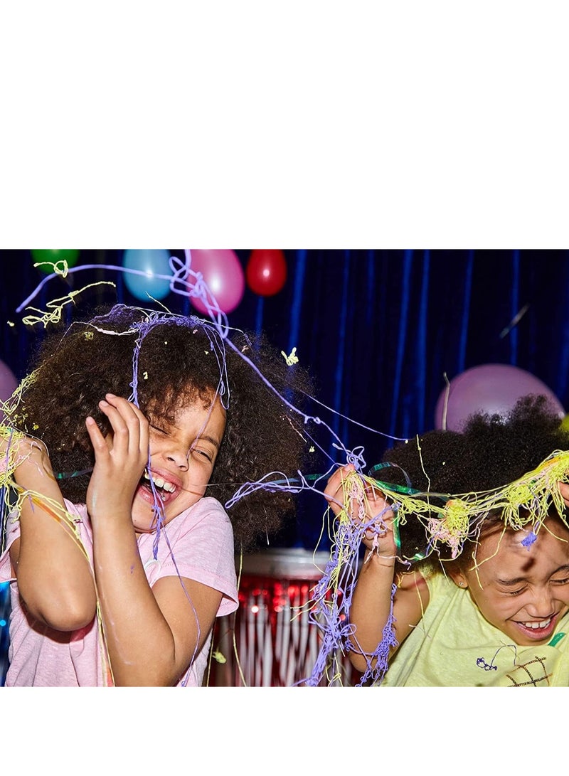 Party Spray Colored String Spray for Party Celebrations and Decorations, Crazy Ribbon Spray Pack of 6 - Image 3