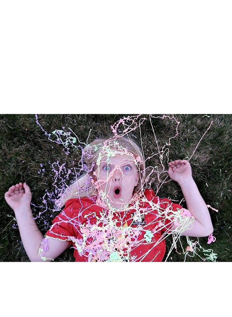 Party Spray Colored String Spray for Party Celebrations and Decorations, Crazy Ribbon Spray Pack of 6 - Image 4