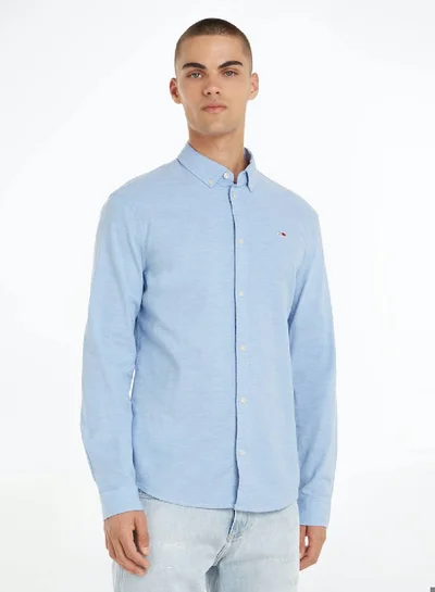TOMMY JEANS Stretch Oxford Slim Fit Casual Shirt