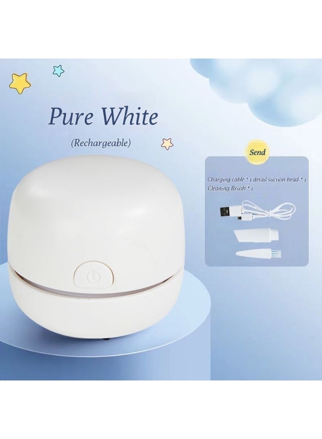 Electric desktop vacuum cleaner for removing dust and cleaning keyboards.    Miniature, compact and portable desktop cleaner.  - Image 1