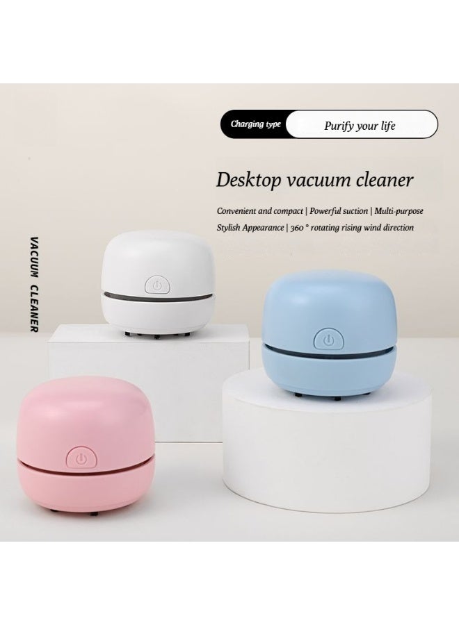 Electric desktop vacuum cleaner for removing dust and cleaning keyboards.    Miniature, compact and portable desktop cleaner.  - Image 2