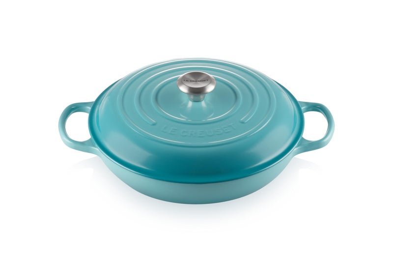 Le Creuset Le Creuset Enameled Cast Iron Signature Braiser 35 qt Caribbean 