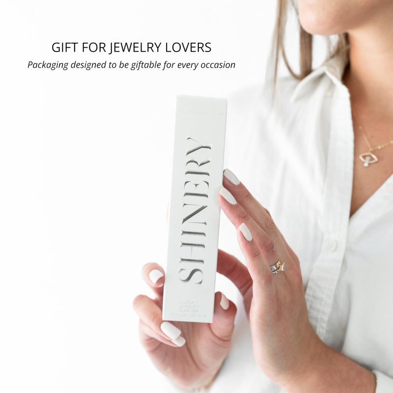 Shinery Jewelry Wash - Jewelry Cleaner Hand Wash Solution, Plant-Based Ring Cleaner Safe All Metals Stones, No Removing Jewelry, Made in The USA - Image 4
