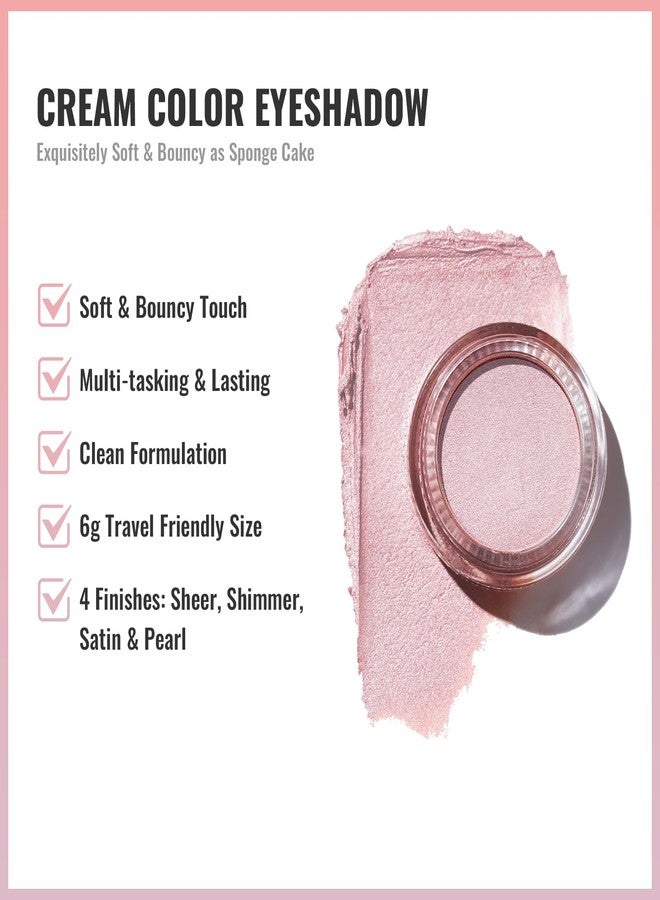 Oulac Nude Pearl Cream Eyeshadow also for Highlighter Shimmer Eye Shadow Waterproof&Long Lasting with Moisturizing Formula Blendable Shimmer Eye Make-up,Vegan & Cruelty-Free,6g, P03 - Image 3