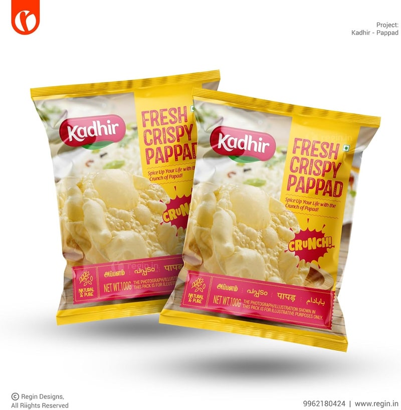Kadhir Fresh Crispy Pappad 100g
