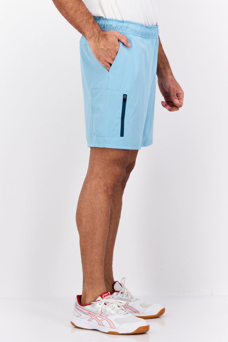 MOTION Men Sportswear Fit Training Shorts, Sky Blue - Image 2