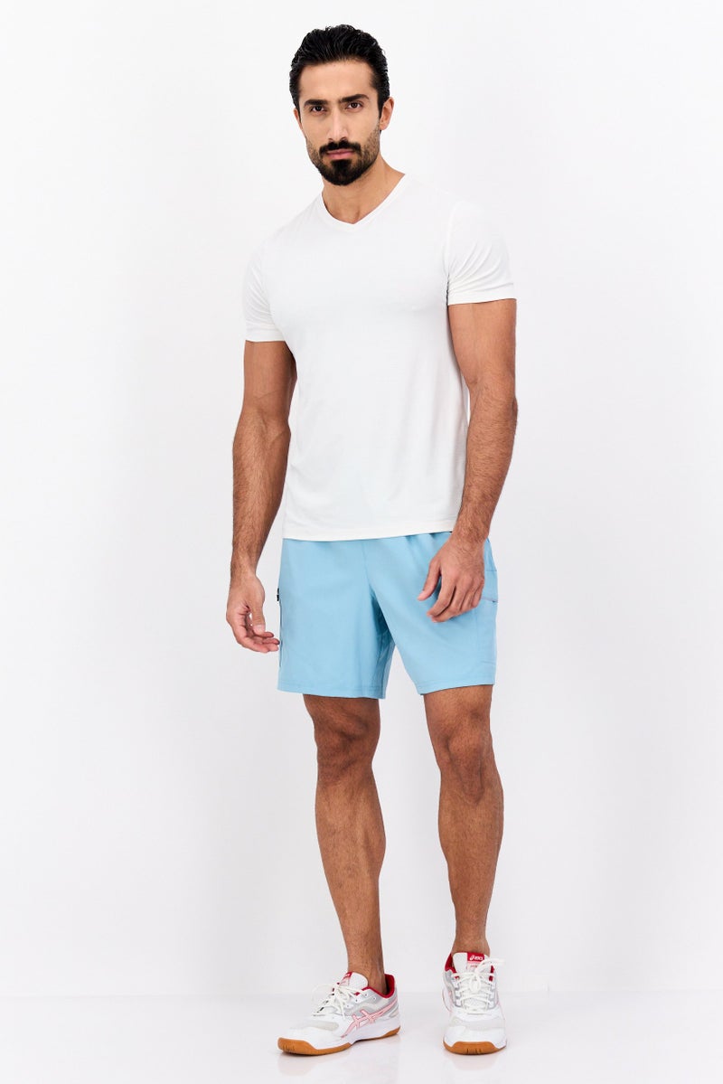 MOTION Men Sportswear Fit Training Shorts, Sky Blue - Image 4