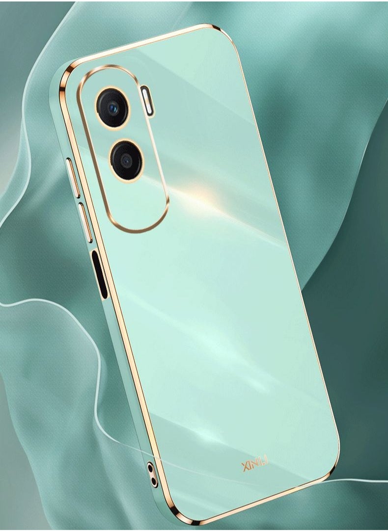 ICARLUS For Honor 90 Lite 5G Case Glossy Electroplating TPU Protective Cover Gold-Green  - Image 3