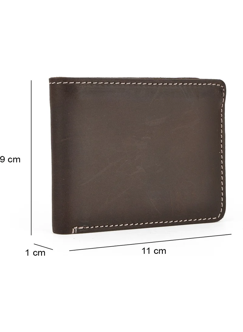 Ziya Men's Leather Wallet 143445z103 Brown