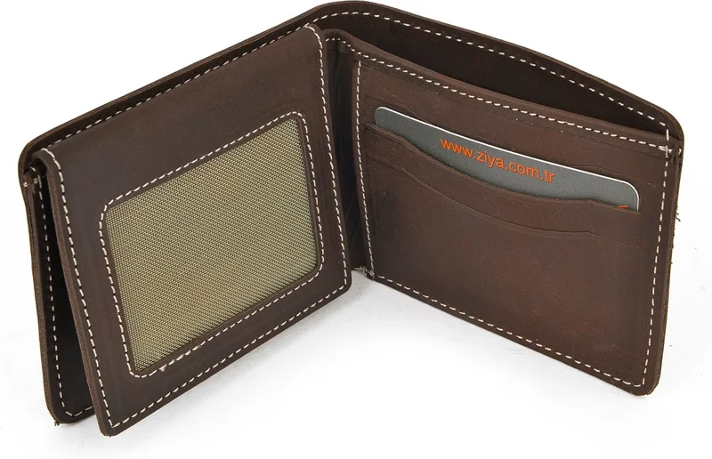 زيا Men's Leather Wallet 143445z103 Brown