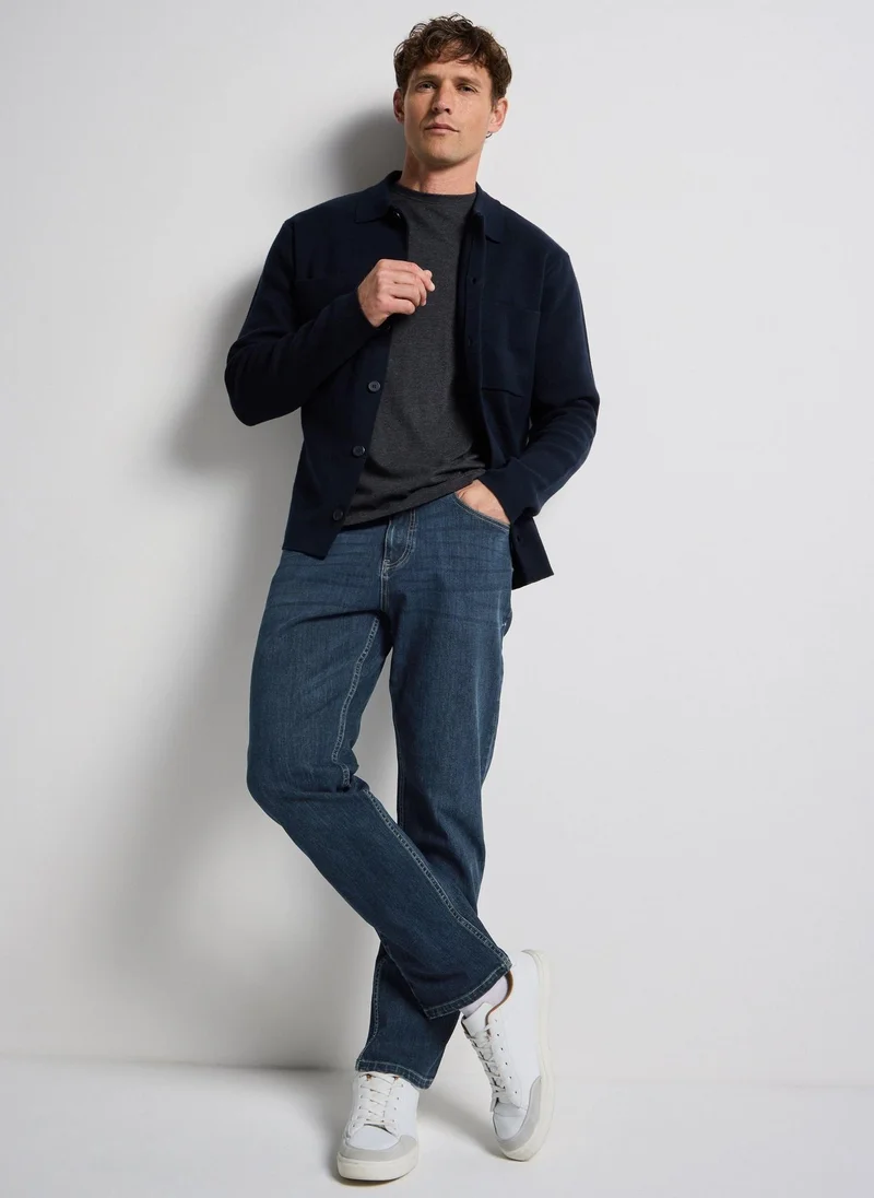 ماتلان Dark Wash 4 Way Stretch Slim Fit Jeans