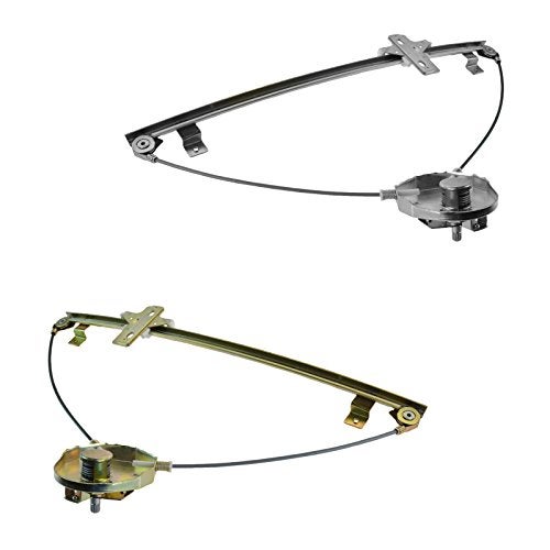 TRQ Driver & Passenger Side Manual Window Regulator Set Compatible with 1998 Chevrolet Tracker 1989-1997 Geo 1989-1998 Suzuki Sidekick - Image 5