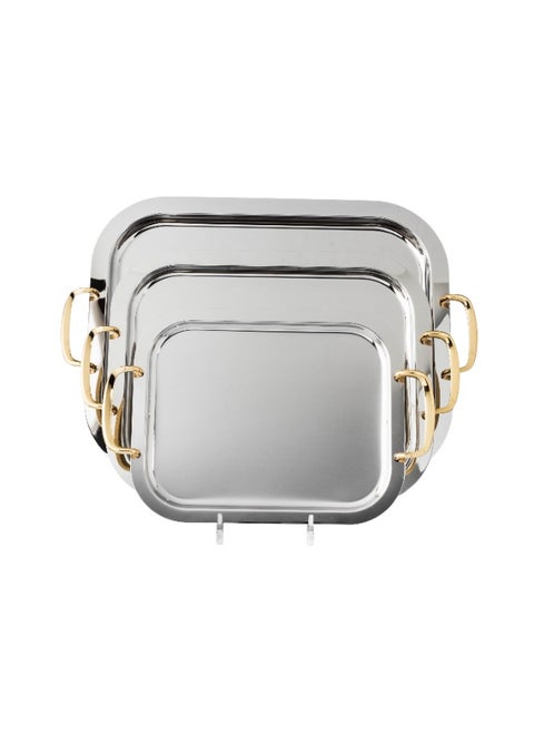 Three different sizes of metal tabasi set from the original Saif Company