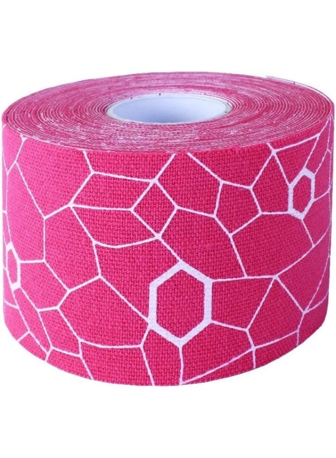 TheraBand Kinesiology Tape, Waterproof Physio Tape for Muscle & Joint Support with XactStretch Technology, Pink/White - Image 2