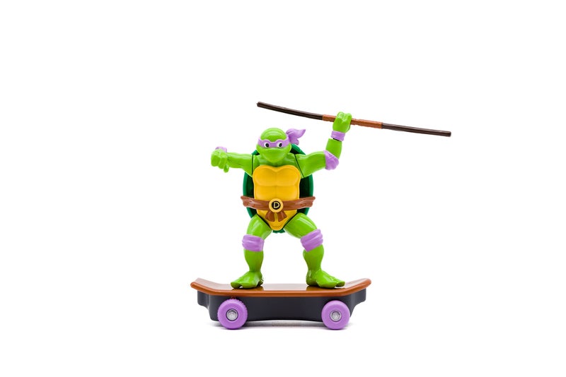 Teenage Mutant Ninja Turtles Toy, Donatello Sewer Shredder Pullback Skateboard, Classic Edition 5-Inch TMNT Figure for Kids, Ages 3+ - Image 1
