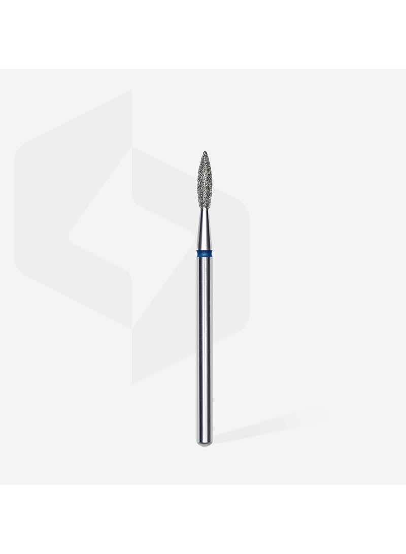 STALEKS PRO Diamond Nail Drill Bit Pointed Flame Blue EXPERT | head diameter 2.1 mm / working part 8 mm - Image 2