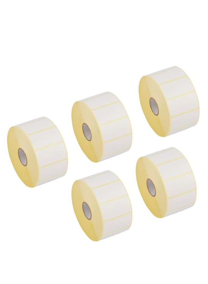 Terabyte 50mm x 25mm Direct Thermal Barcode Label Sticker 1000 Labels per Roll - 5 Rolls - Image 1