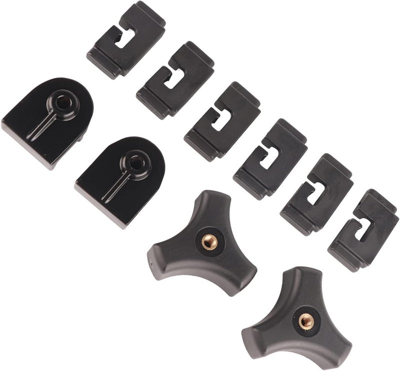 Universal Aluminum Rear Front Clamp Kit for Hard Tri Fold Tonneau Cover, Replacement Clamp Set with 20pcs Including T Bolt and Screws for - Image 2