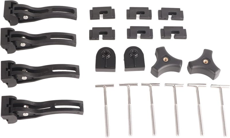 Universal Aluminum Rear Front Clamp Kit for Hard Tri Fold Tonneau Cover, Replacement Clamp Set with 20pcs Including T Bolt and Screws for - Image 4