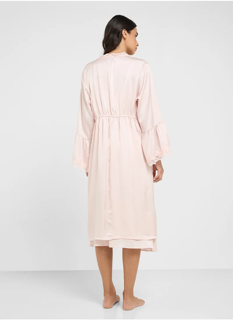 ايلا Night Robe & Slip Dress Set
