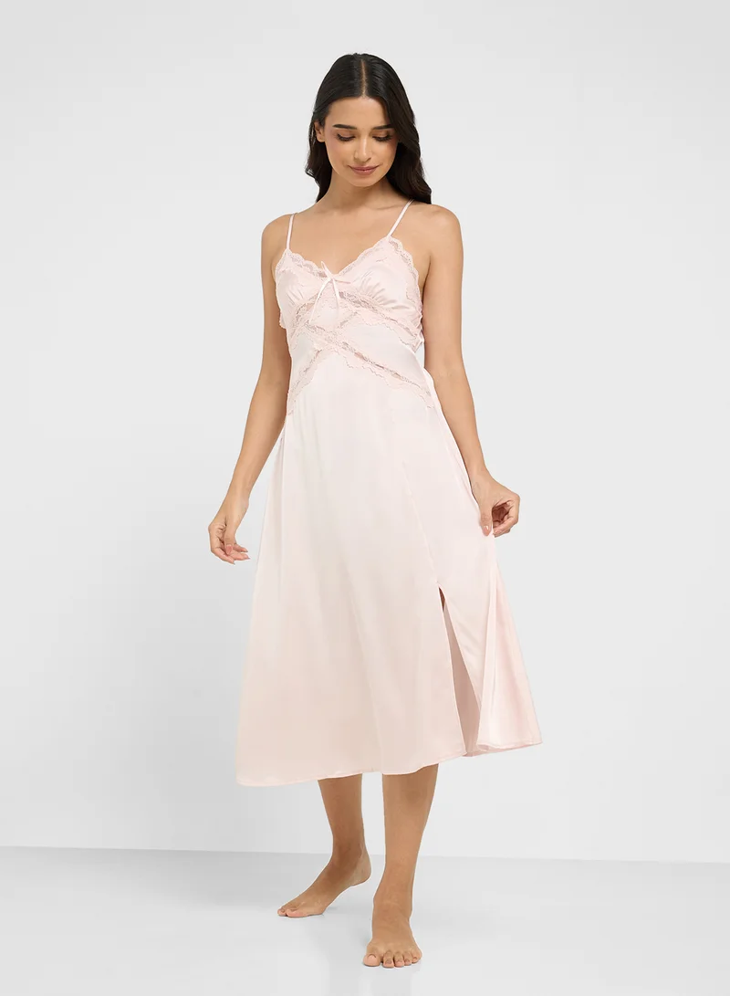 ELLA Night Robe & Slip Dress Set
