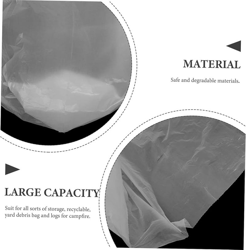 Large White Biodegradable Compost Bags 2 Rolls For Leaves Garden Debris Reusable - Image 3