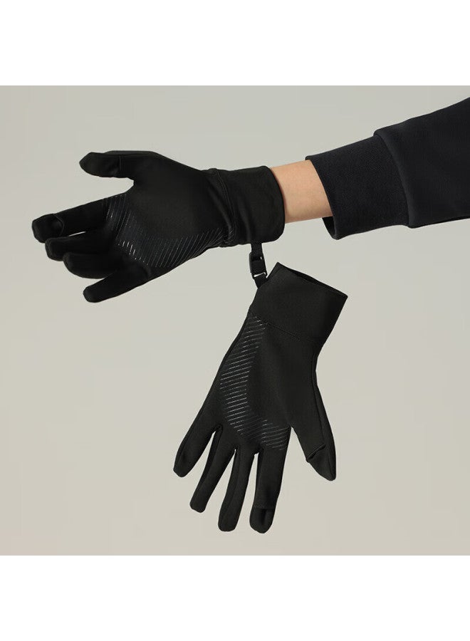 Macondo Original Item Fleece Lined Running Gloves 4th Generation Fingerless Touchscreen Warm Black M/l - Image 2