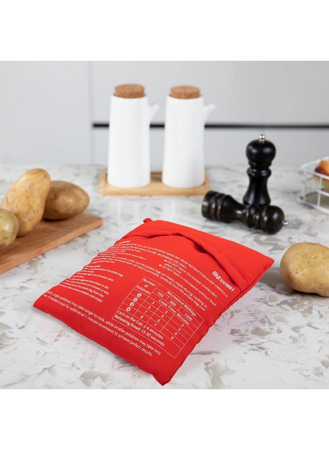 MYLIFEUNIT MyLifeUNIT Microwave Potato Bag, Baked Potato Microwave Baking Bag, Red  - Image 3