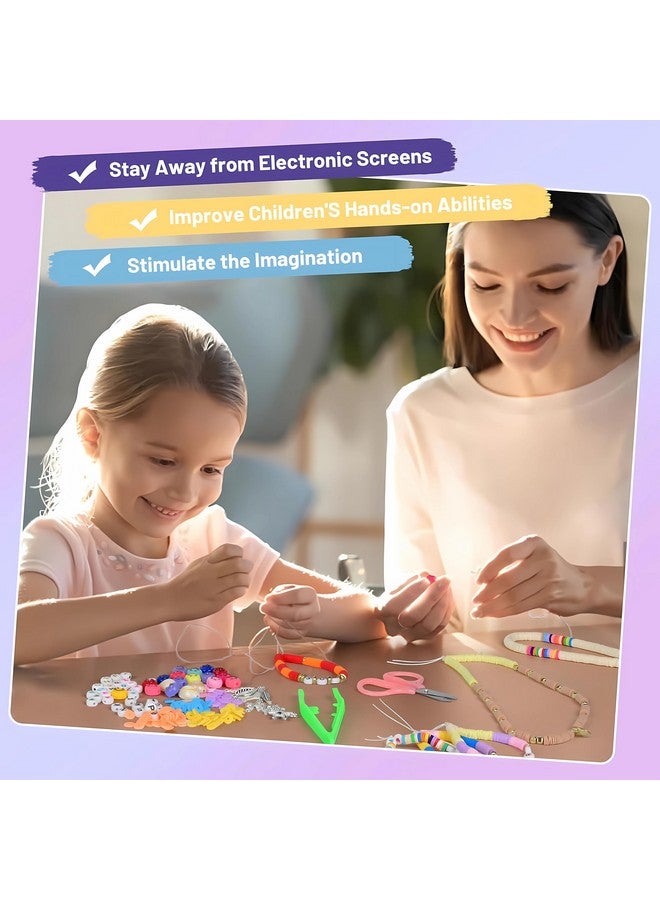 Sillyme 2400pcs Bracelet making set for Jewellery Making Kit , Colourful Beads bracelet making kit for girls - Seed beads DIY Craft beads for kids activity , Games Girls toys for girls age 10 to 12 years 6 7 8 9 Birthday gift for girls - Image 4
