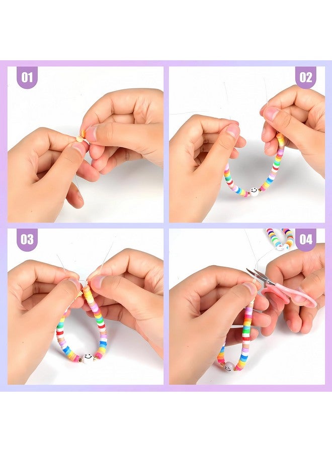 Sillyme 2400pcs Bracelet making set for Jewellery Making Kit , Colourful Beads bracelet making kit for girls - Seed beads DIY Craft beads for kids activity , Games Girls toys for girls age 10 to 12 years 6 7 8 9 Birthday gift for girls - Image 5