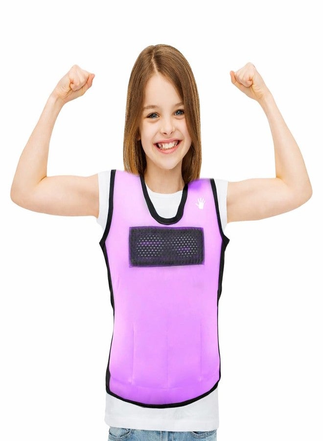 سينسوري 4 يو سترة ضغط حسية للأطفال، لون بنفسجي، مقاس متوسط، قابلة للتعديل - Image 1