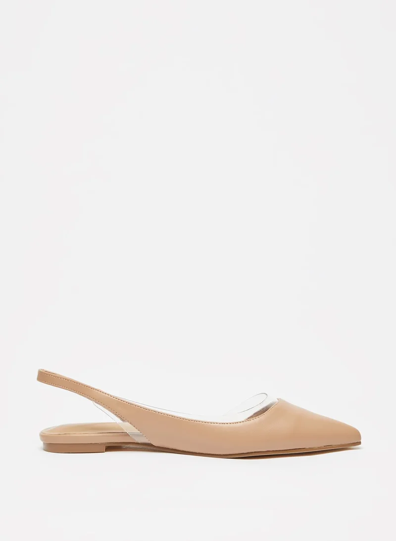 Flora Bella By Shoexpress Womens Pointed Toe Slip-On Sling Back Ballerina Shoes