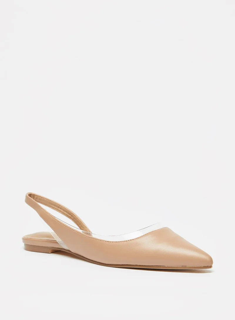 Flora Bella By Shoexpress Womens Pointed Toe Slip-On Sling Back Ballerina Shoes