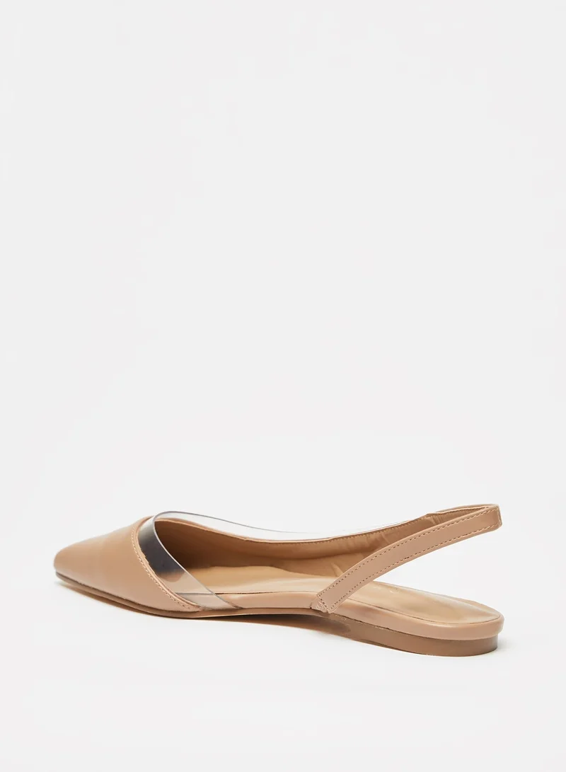 Flora Bella By Shoexpress Womens Pointed Toe Slip-On Sling Back Ballerina Shoes
