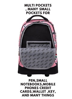 Wires 3 Piece Kids School Trolley Bag laptop compartment Big Wheels With Lunch bag & Pencil Case  - Image 3