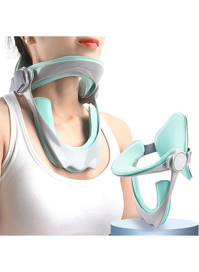 Soofam Neck Brace for Neck Pain and Support, 360° Adjustable Cervical Collar, Soft Neck Traction Device Neck Stretcher Orthotic Corrector, for Forward Head Posture Correction, Cervical Spine Pressure Relief - Image 1