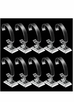 SYOSI Watch Display Stand, Bracelet Jewelry Watch Display Rack Holder Acrylic Watch Stand Organizer Holder Watch Accessory for Home or Store Use, 10 Pack, Transparent  - Image 1