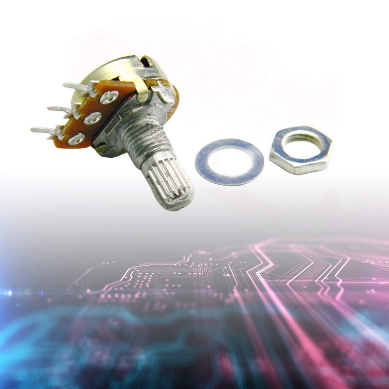 Comimark 10Pcs WH148 Type B10K Ohm Linear Taper Rotary Potentiometer Panel Pot 3 Pin - Image 4