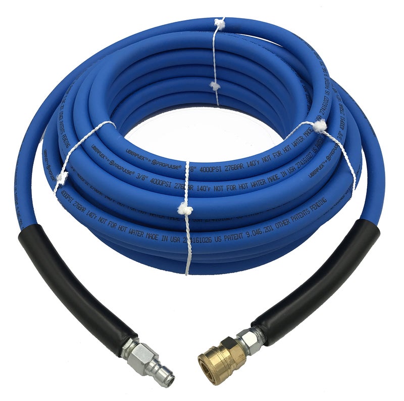 PROPULSE, UBERFLEX 4,000 PSI Blue Flexible & Light Weight Hose w/QC Couplers - Image 1