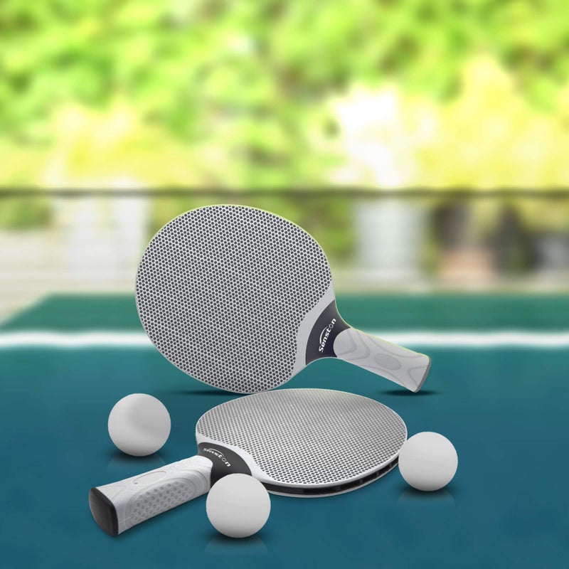 Senston Table Tennis Rackets Set, Professional Table Tennis Racket with 3 Balls, Composite Rubber Ping Pong Paddle Set - Image 4