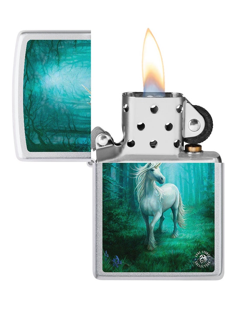 Zippo سي017430 205 مجموعة آن ستوكز ولاعة مقاومة للرياح من الكروم الساتاني - Image 3