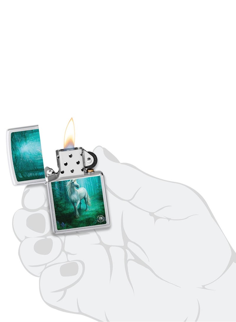 Zippo سي017430 205 مجموعة آن ستوكز ولاعة مقاومة للرياح من الكروم الساتاني - Image 5