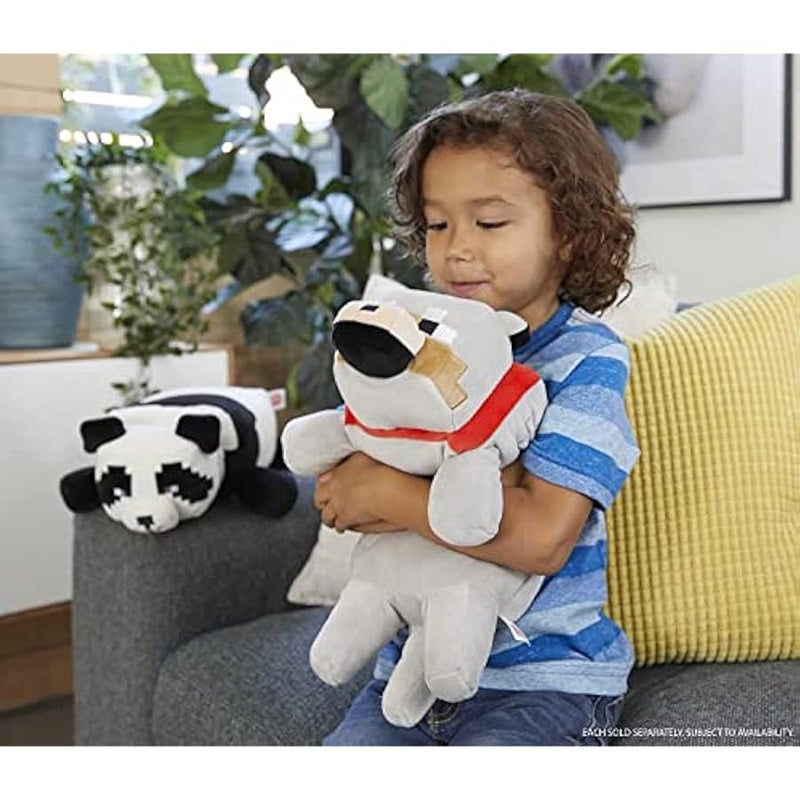 Minecraft Plush Wolf 12-Inch Stuffed Animal Figure, Floppy Soft Doll Inspired by Video Game Character, Collectible Toy - Image 3