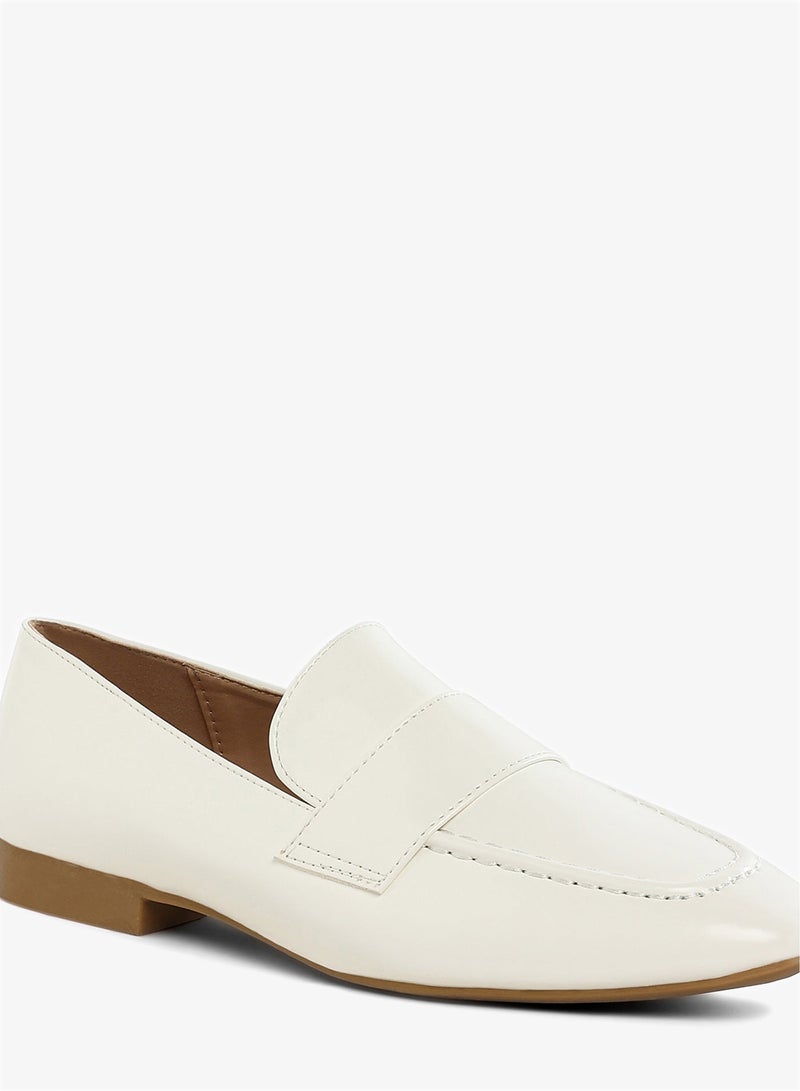 London Rag Flat Heel Loafers in Off White - Image 5