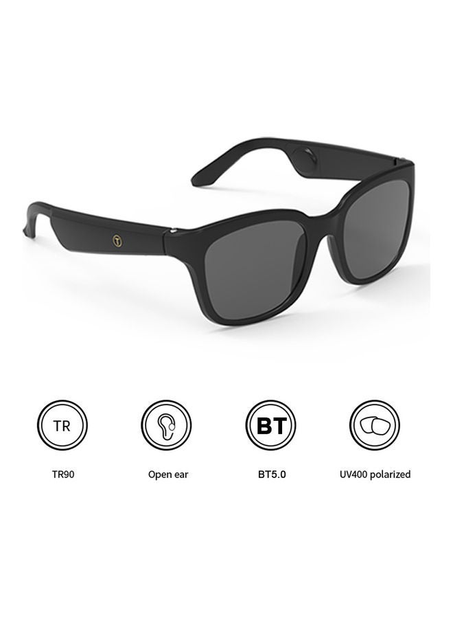 OhO Smart Glasses,Polarized Sunglasses with Bluetooth Speaker,Athletic/Outdoor UV Protection and Voice Control,Unisex (Grey Lens) - Image 2