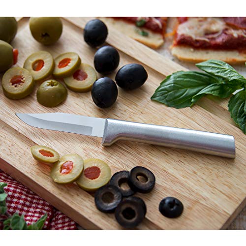 RADA Cutlery Peeling Paring Knife (R102), 2.5" Stainless Steel Hollow Ground Blade, Made in USA, Silver Handle - Image 4