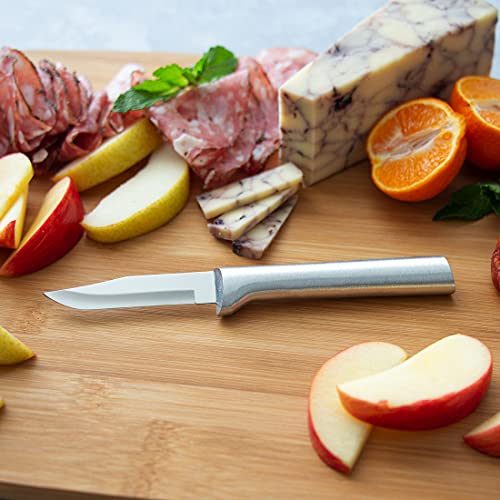 RADA Cutlery Peeling Paring Knife (R102), 2.5" Stainless Steel Hollow Ground Blade, Made in USA, Silver Handle - Image 5