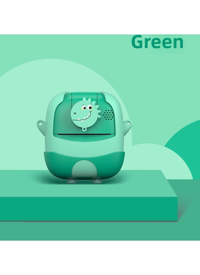 Generic 180 ° Flip Lens Kidsren's Printing Camera Instant Camera Polaroid Thermal Printer-Color:Green (no Card)  - Image 1