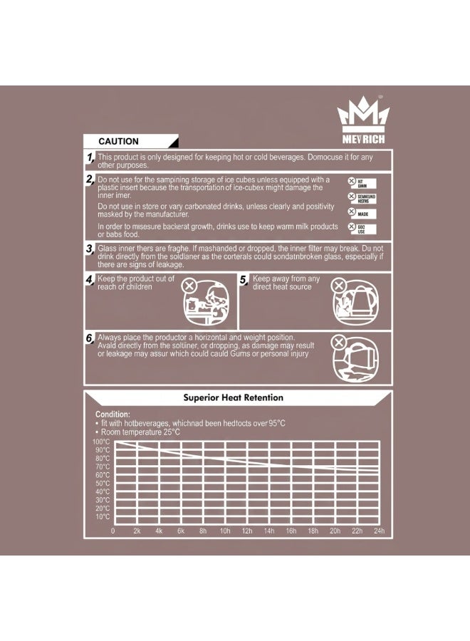 ميلريتش ترمس ميلريتش بريميوم 1.0 لتر - دلة عازلة للحرارة مع زجاج داخلي وردي - هيكل بلاستيكي أنيق للشاي والقهوة والمياه الساخنة - مقبض مقاوم للحرارة وقاعدة مانعة للانزلاق - Image 5